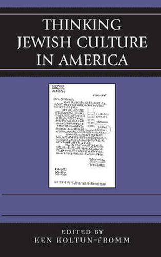 Cover image for Thinking Jewish Culture in America