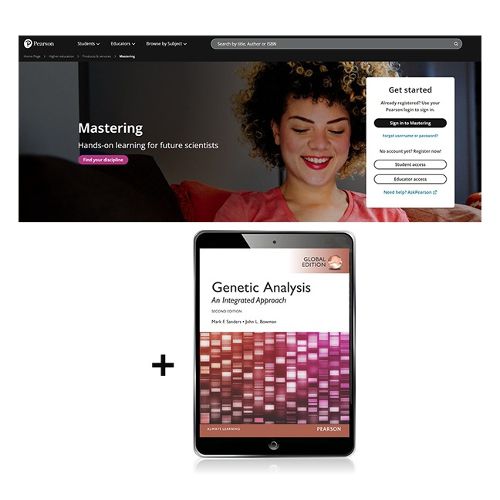 Cover image for Genetic Analysis: An Integrated Approach, Global Edition -- Modified Mastering Genetics with Pearson eText