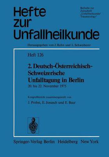 Cover image for 2. Deutsch-Osterreichisch-Schweizerische Unfalltagung in Berlin