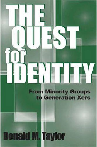 Cover image for The Quest for Identity: From Minority Groups to Generation Xers