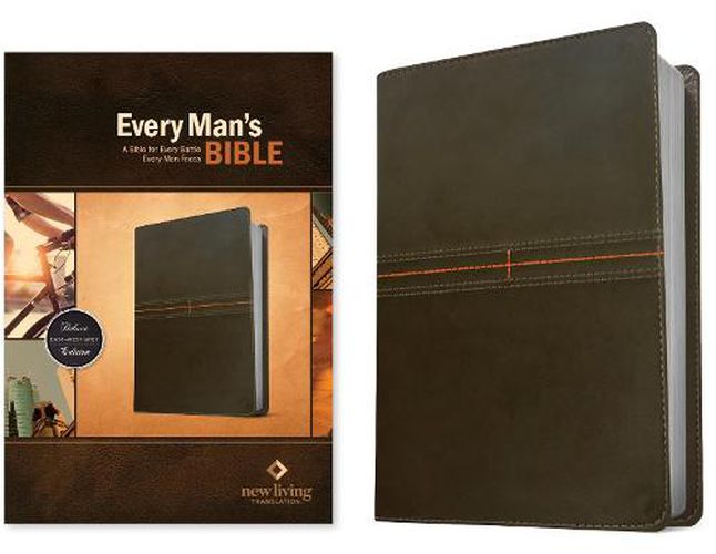 NLT Every Man's Bible, LeatherLike, East-West Grey