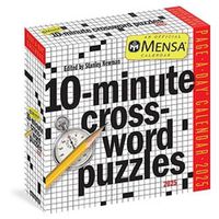 Cover image for Mensa 10-Minute Crossword Puzzles Page-A-Day Calendar 2025