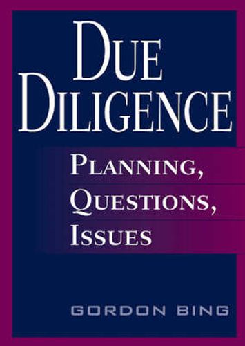 Cover image for Due Diligence: Planning, Questions, Issues