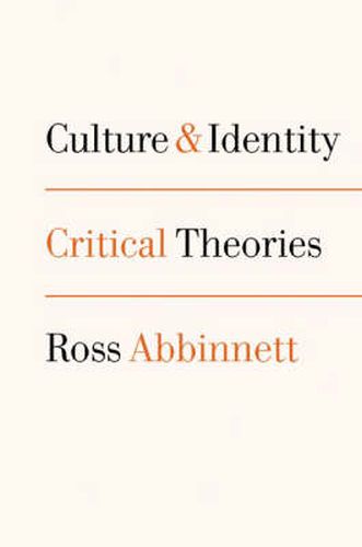 Cover image for Culture and Identity: Critical Theories