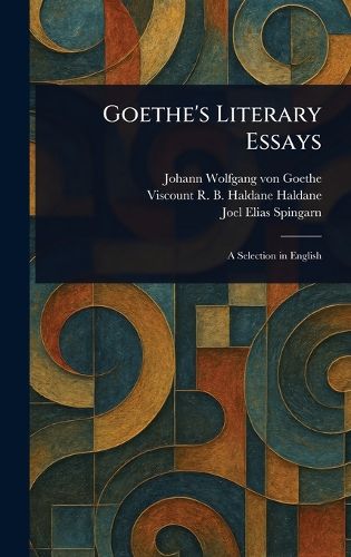 Cover image for Goethe's Literary Essays