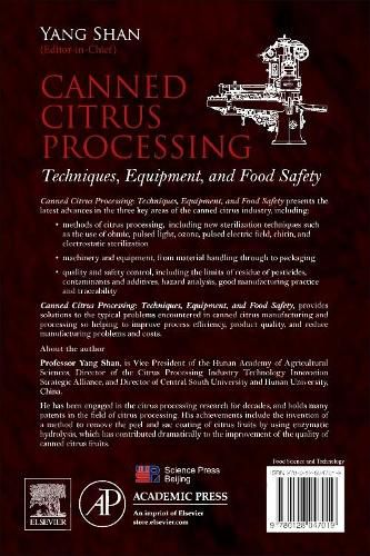 Cover image for Canned Citrus Processing: Techniques, Equipment, and Food Safety