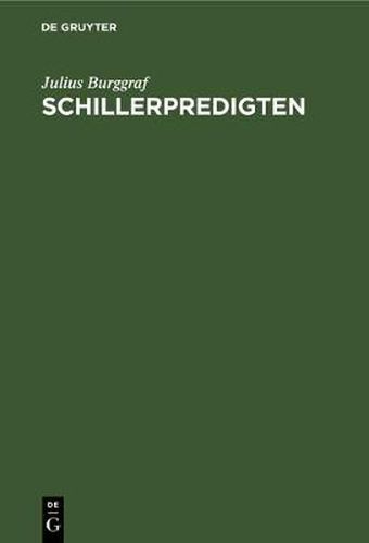 Cover image for Schillerpredigten