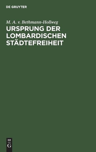 Cover image for Ursprung Der Lombardischen Staedtefreiheit