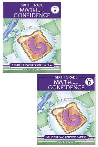 Cover image for Sixth Grade Math with Confidence Student Workbook Bundle