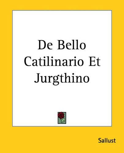 Cover image for De Bello Catilinario Et Jurgthino