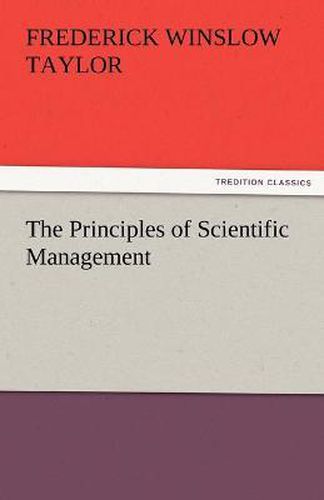 Cover image for The Principles of Scientific Management