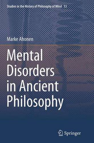 Cover image for Mental Disorders in Ancient Philosophy