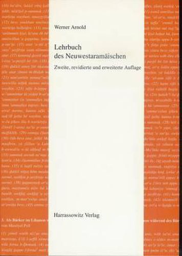 Cover image for Lehrbuch Des Neuwestaramaischen