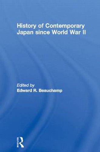 Cover image for History of Contemporary Japan since World War II