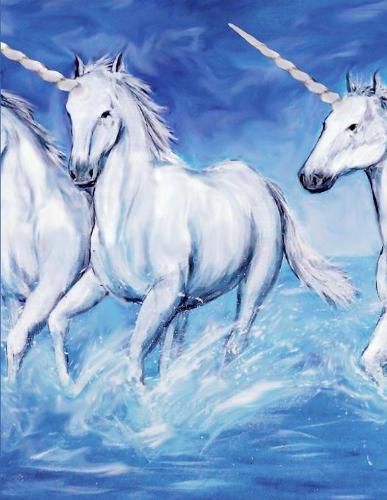Cover image for Unicorn Notebook: 100 Pages 8.5 X 11 Wide Ruled Line Paper
