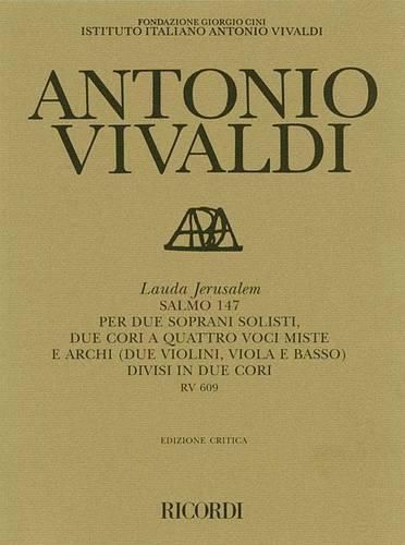 Cover image for Antonio Vivaldi - Lauda Jerusalem: Psalm 147, Rv 608