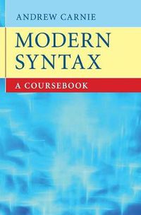 Cover image for Modern Syntax: A Coursebook