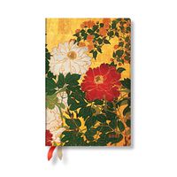 Cover image for Natsu (Rinpa Florals) Mini 12-month Horizontal Softcover Flexi Dayplanner 2025 (Elastic Band Closure)