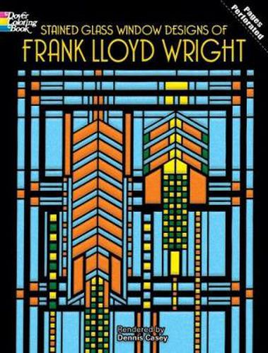 Cover image for Stained Glass Window Designs of Frank Lloyd Wright