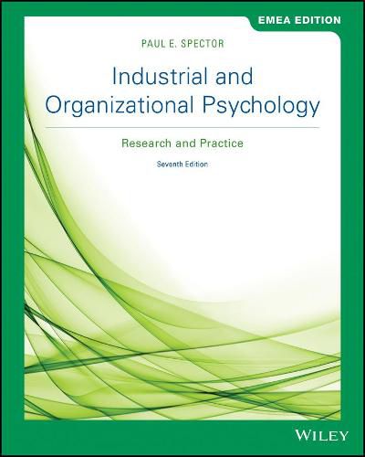 Cover image for Industrial and Organizational Psychology: Research Research and Practice, 7th EMEA Edition