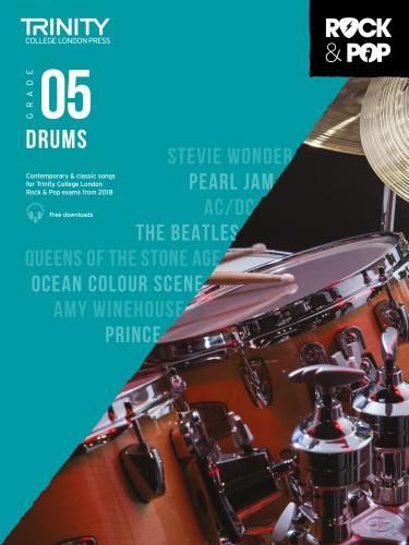 Cover image for Trinity Rock and Pop Drums Grade 5