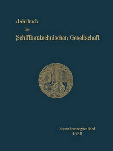 Cover image for Jahrbuch Der Schiffbautechnischen Gesellschaft: Neunundzwanzigster Band