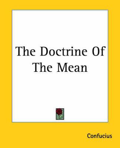 Cover image for The Doctrine Of The Mean