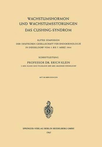 Cover image for Wachstumshormon und Wachstumsstoerungen Das Cushing-Syndrom