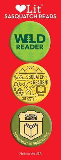 Cover image for Sasquatch Reads 3-Button Assortment