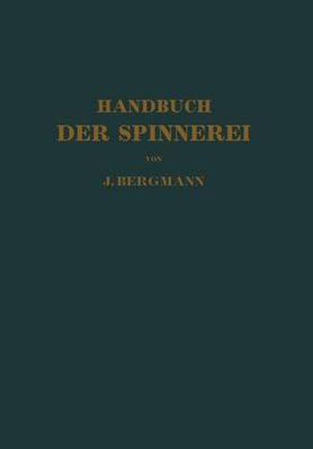 Cover image for Handbuch Der Spinnerei