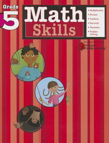 Cover image for Math Skills: Grade 5 (Flash Kids Harcourt Family Learning)