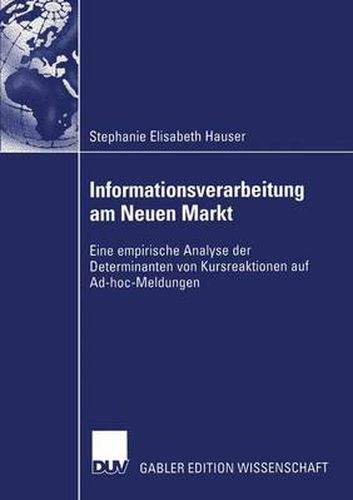 Cover image for Informationsverarbeitung am Neuen Markt