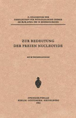 Zur Bedeutung Der Freien Nucleotide