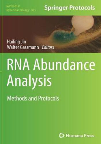 Cover image for RNA Abundance Analysis: Methods and Protocols