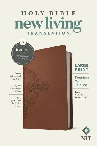 Cover image for NLT Large Print Premium Value Thinline Bible, Filament