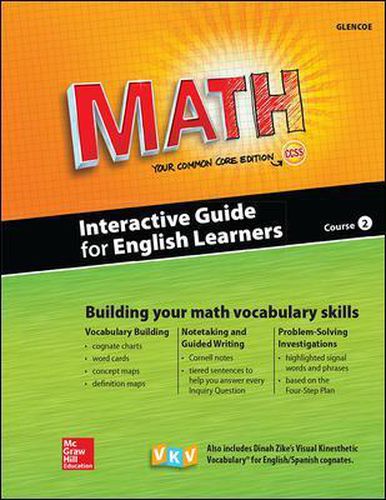 Cover image for Glencoe Math, Course 2, Interactive Guide for English Learners, Student Edition