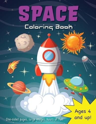 Cover image for Space Coloring Book for Kids Ages 4-8!