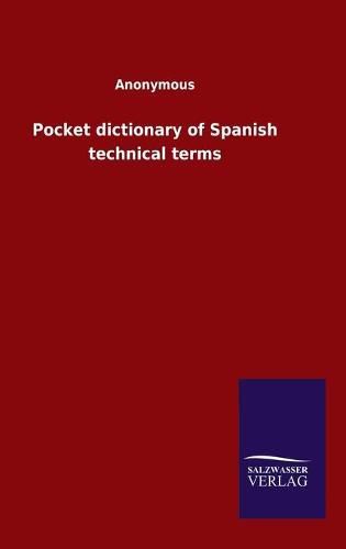 Cover image for Pocket dictionary of Spanish technical terms