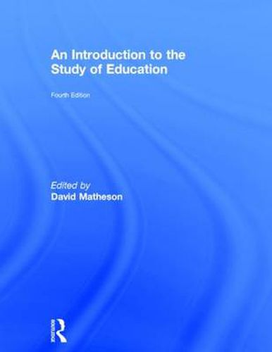 Cover image for An Introduction to the Study of Education