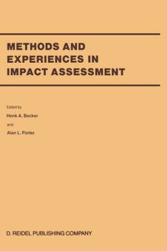 Cover image for Methods and Experiences in Impact Assessment