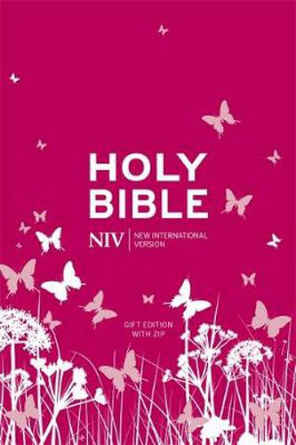 Cover image for NIV Pocket Pink Soft-tone Bible with Zip