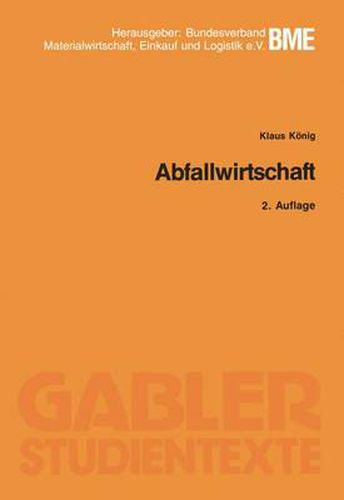 Cover image for Abfallwirtschaft