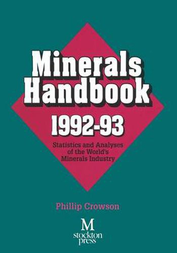 Cover image for Minerals Handbook 1992-93: Statistics and Analyses of the World's Minerals Industry