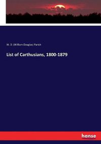 Cover image for List of Carthusians, 1800-1879