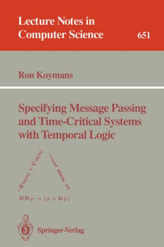 Cover image for Specifying Message Passing and Time-Critical Systems with Temporal Logic