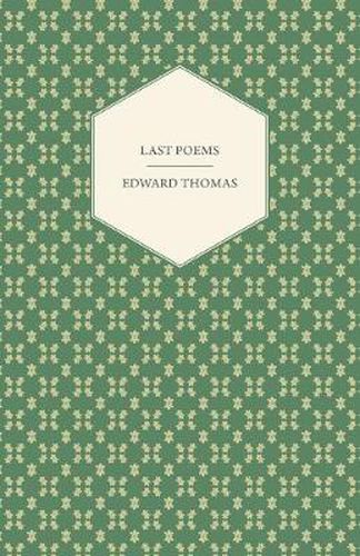 Cover image for Last Poems