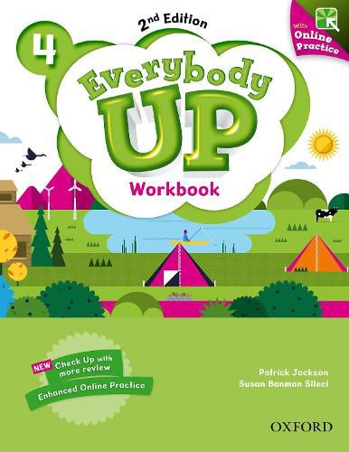 Cover image for Everybody Up: Level 4: Workbook with Online Practice: Linking your classroom to the wider world