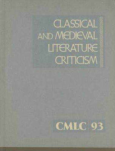 Cover image for Classical and Medieval Literature Criticism