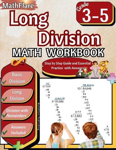 Cover image for Long Division Math Workbook 3rd to 5th Grade