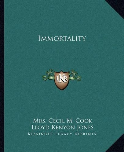 Cover image for Immortality